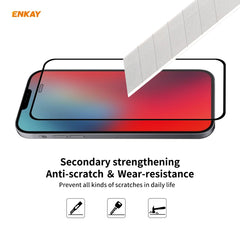 Hat-Prince ENKAY 2 in 1 Clear TPU Soft Case Shockproof Cover + 0.26mm 9H 2.5D Full Glue Full Coverage Tempered Glass Protector Film, For iPhone 12 mini, For iPhone 12 / 12 Pro, For iPhone 12 Pro Max