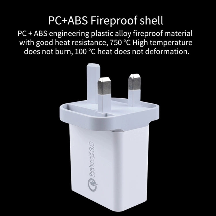 SDC-30W 2 in 1 USB to 8 Pin Data Cable + 30W QC 3.0 USB + 2.4A Dual USB 2.0 Ports Mobile Phone Tablet PC Universal Quick Charger Travel Charger Set,  UK Plug, with 8 Pin Cable, UK Plug SDC-30W 2 in 1 USB to 8 Pin Data Cable + 30W QC 3.0 USB + 2.4A Dual USB 2.0 Ports Mobile Phone Tablet PC Universal Quick Charger Travel Charger Set,  UK Plug, with 8 Pin Cable, UK Plug