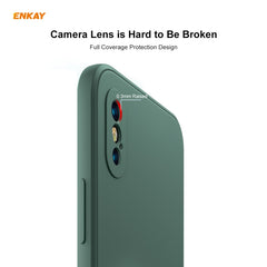 ENKAY ENK-PC071 Hat-Prince Liquid Silicone Straight Edge Shockproof Protective Case For iPhone XS / X, For iPhone XS