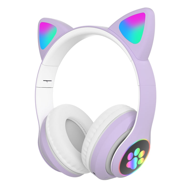 TN-28 3.5mm Bluetooth 5.0 Dual Connection RGB Cat Ear Bass Stereo Noise-cancelling Headphones Support TF Card With Mic TN-28 3.5mm Bluetooth 5.0 Dual Connection RGB Cat Ear Bass Stereo Noise-cancelling Headphones Support TF Card With Mic