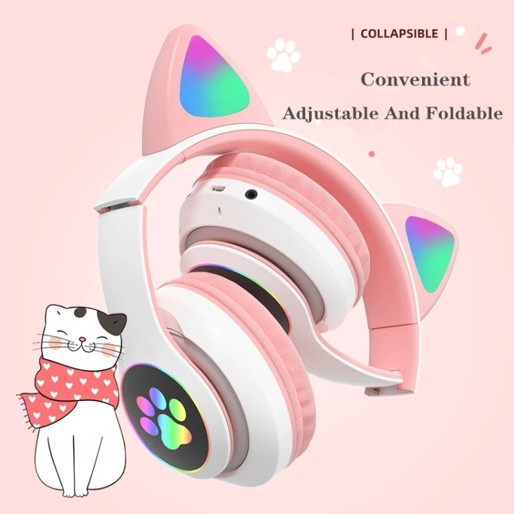 TN-28 3.5mm Bluetooth 5.0 Dual Connection RGB Cat Ear Bass Stereo Noise-cancelling Headphones Support TF Card With Mic TN-28 3.5mm Bluetooth 5.0 Dual Connection RGB Cat Ear Bass Stereo Noise-cancelling Headphones Support TF Card With Mic