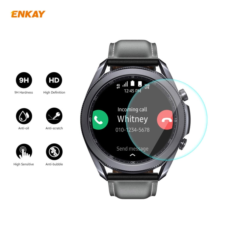 For Samsung Galaxy Watch 3 41mm 2 in 1 ENKAY Hat-Prince Electroplate Soft TPU Case + 0.2mm 9H 2.15D Curved Edge Tempered Glass Film For Samsung Galaxy Watch 3 41mm 2 in 1 ENKAY Hat-Prince Electroplate Soft TPU Case + 0.2mm 9H 2.15D Curved Edge Tempered Glass Film