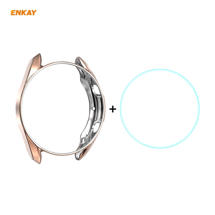 For Samsung Galaxy Watch 3 41mm 2 in 1 ENKAY Hat-Prince Electroplate Soft TPU Case + 0.2mm 9H 2.15D Curved Edge Tempered Glass Film For Samsung Galaxy Watch 3 41mm 2 in 1 ENKAY Hat-Prince Electroplate Soft TPU Case + 0.2mm 9H 2.15D Curved Edge Tempered Glass Film