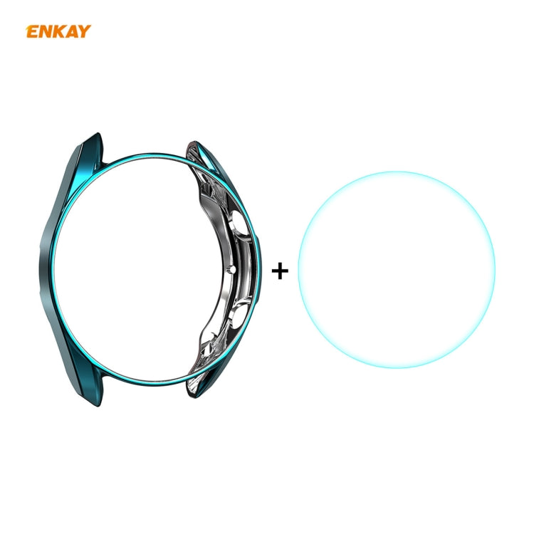 For Samsung Galaxy Watch 3 41mm 2 in 1 ENKAY Hat-Prince Electroplate Soft TPU Case + 0.2mm 9H 2.15D Curved Edge Tempered Glass Film For Samsung Galaxy Watch 3 41mm 2 in 1 ENKAY Hat-Prince Electroplate Soft TPU Case + 0.2mm 9H 2.15D Curved Edge Tempered Glass Film