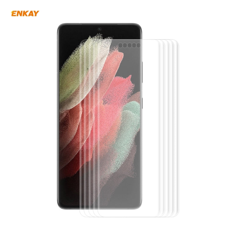 5 PCS For Samsung Galaxy S21 Ultra 5G ENKAY Hat-Prince 3D Full Screen PET Curved Hot Bending HD Screen Protector Soft Film, For Samsung Galaxy S21 Ultra 5G 5 PCS For Samsung Galaxy S21 Ultra 5G ENKAY Hat-Prince 3D Full Screen PET Curved Hot Bending HD Screen Protector Soft Film, For Samsung Galaxy S21 Ultra 5G