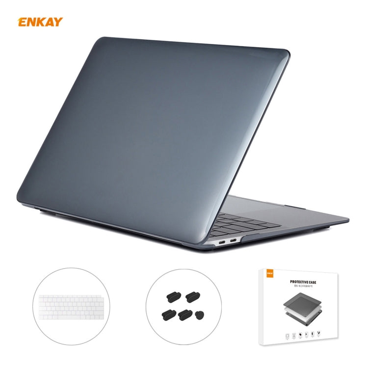 ENKAY 3 in 1 Crystal Laptop Protective Case + US Version TPU Keyboard Film + Anti-dust Plugs Set for MacBook Air 13.3 inch A1932 (2018), For MacBook Air 13.3 inch A1932 (2018) ENKAY 3 in 1 Crystal Laptop Protective Case + US Version TPU Keyboard Film + Anti-dust Plugs Set for MacBook Air 13.3 inch A1932 (2018), For MacBook Air 13.3 inch A1932 (2018)