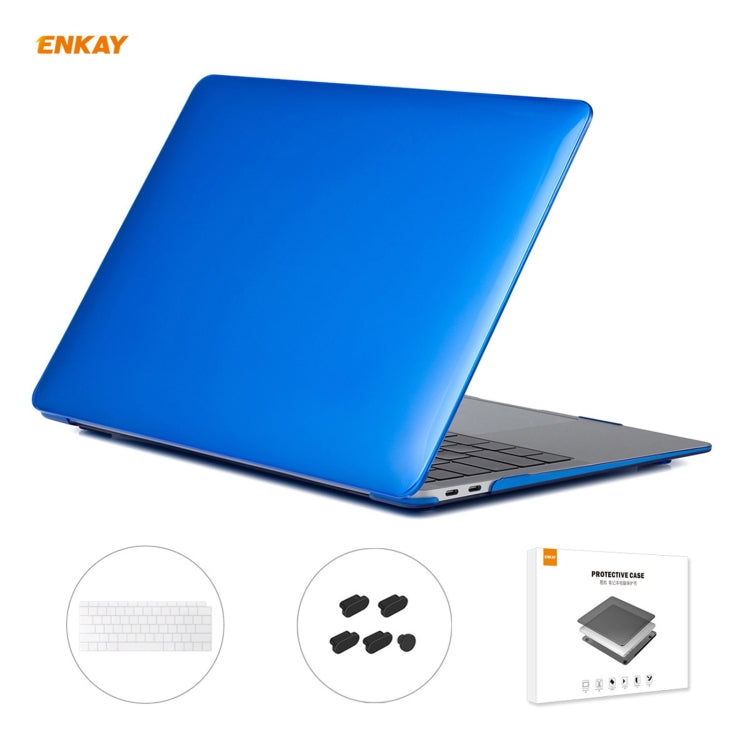ENKAY 3 in 1 Crystal Laptop Protective Case + US Version TPU Keyboard Film + Anti-dust Plugs Set for MacBook Air 13.3 inch A1932 (2018), For MacBook Air 13.3 inch A1932 (2018) ENKAY 3 in 1 Crystal Laptop Protective Case + US Version TPU Keyboard Film + Anti-dust Plugs Set for MacBook Air 13.3 inch A1932 (2018), For MacBook Air 13.3 inch A1932 (2018)