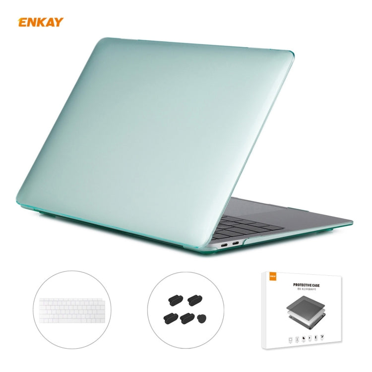 ENKAY 3 in 1 Crystal Laptop Protective Case + US Version TPU Keyboard Film + Anti-dust Plugs Set for MacBook Air 13.3 inch A1932 (2018), For MacBook Air 13.3 inch A1932 (2018) ENKAY 3 in 1 Crystal Laptop Protective Case + US Version TPU Keyboard Film + Anti-dust Plugs Set for MacBook Air 13.3 inch A1932 (2018), For MacBook Air 13.3 inch A1932 (2018)