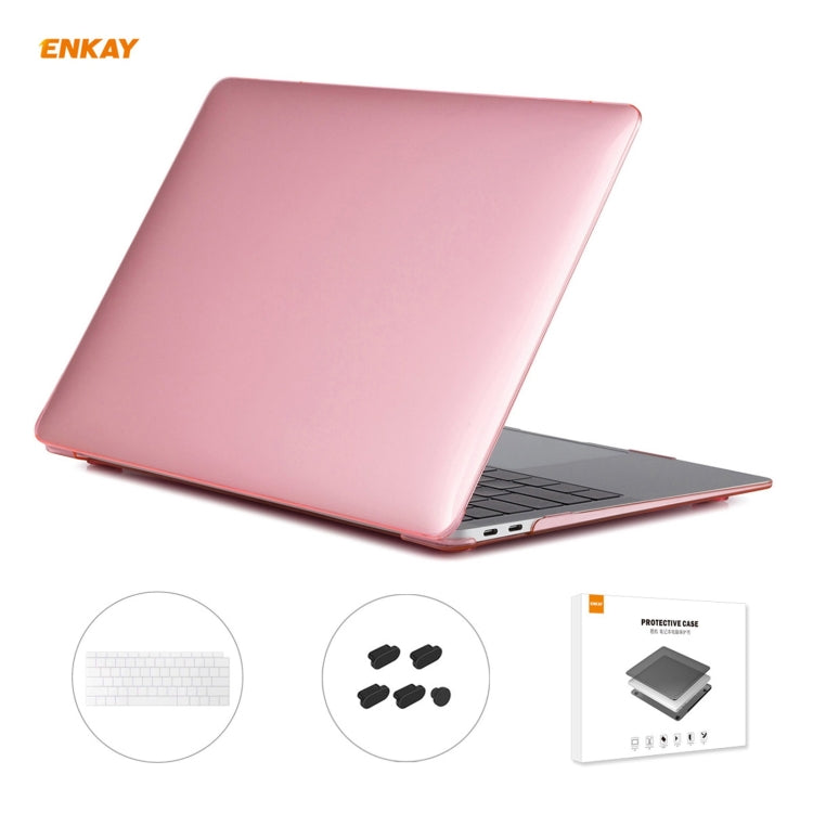 ENKAY 3 in 1 Crystal Laptop Protective Case + US Version TPU Keyboard Film + Anti-dust Plugs Set for MacBook Air 13.3 inch A1932 (2018), For MacBook Air 13.3 inch A1932 (2018) ENKAY 3 in 1 Crystal Laptop Protective Case + US Version TPU Keyboard Film + Anti-dust Plugs Set for MacBook Air 13.3 inch A1932 (2018), For MacBook Air 13.3 inch A1932 (2018)