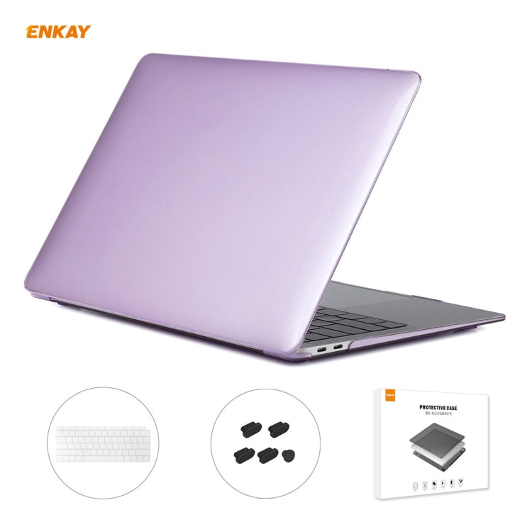 ENKAY 3 in 1 Crystal Laptop Protective Case + US Version TPU Keyboard Film + Anti-dust Plugs Set for MacBook Air 13.3 inch A1932 (2018), For MacBook Air 13.3 inch A1932 (2018) ENKAY 3 in 1 Crystal Laptop Protective Case + US Version TPU Keyboard Film + Anti-dust Plugs Set for MacBook Air 13.3 inch A1932 (2018), For MacBook Air 13.3 inch A1932 (2018)