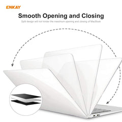 ENKAY 3 in 1 Crystal Laptop Protective Case + EU Version TPU Keyboard Film + Anti-dust Plugs Set for MacBook Air 13.3 inch A1932 (2018), For MacBook Air 13.3 inch A1932 (2018)