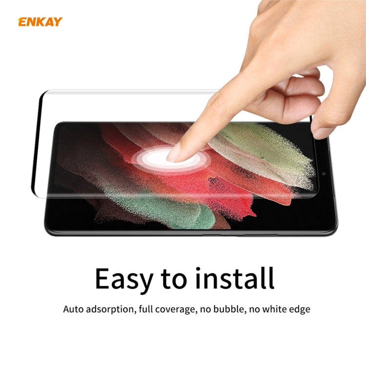 For Samsung Galaxy S21 Ultra ENKAY Hat-Prince 0.26mm 9H 3D Explosion-proof Full Screen Curved Heat Bending Tempered Glass Film For Samsung Galaxy S21 Ultra ENKAY Hat-Prince 0.26mm 9H 3D Explosion-proof Full Screen Curved Heat Bending Tempered Glass Film