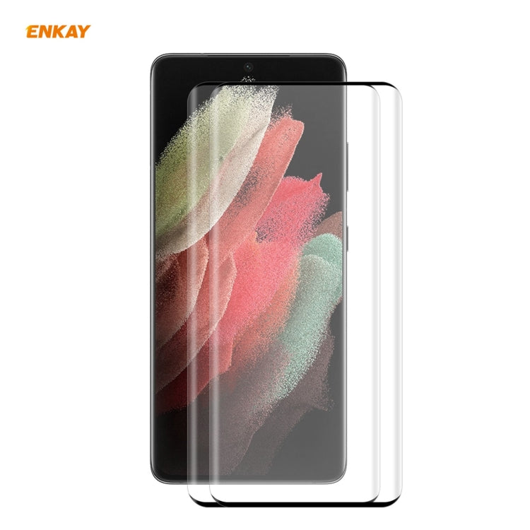 For Samsung Galaxy S21 Ultra ENKAY Hat-Prince 0.26mm 9H 3D Explosion-proof Full Screen Curved Heat Bending Tempered Glass Film For Samsung Galaxy S21 Ultra ENKAY Hat-Prince 0.26mm 9H 3D Explosion-proof Full Screen Curved Heat Bending Tempered Glass Film