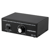 B051 2 Input And 1 Output Power Amplifier And Speaker Selection Switcher Output With Volume Adjustment 2 Power Amplifiers Audio Switcher Switch Distribution Comparator, B051