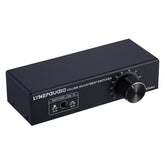 2-In 1-Out XLR Switcher Fully Balanced Passive Pre-Active Speaker Lossless Volume Control Switcher, B028