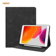 ENKAY ENK-8023 Cow Texture PU Leather + TPU Smart Case with Pen Slot for iPad 10.2 (2020 / 2019), For iPad 10.2 2021 / 2020 / 2019