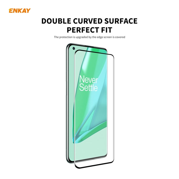 For OnePlus 9 Pro ENKAY Hat-Prince 0.26mm 9H 3D Explosion-proof Full Screen Curved Heat Bending Tempered Glass Film, 1 PCS, 2 PCS, 5 PCS For OnePlus 9 Pro ENKAY Hat-Prince 0.26mm 9H 3D Explosion-proof Full Screen Curved Heat Bending Tempered Glass Film, 1 PCS, 2 PCS, 5 PCS