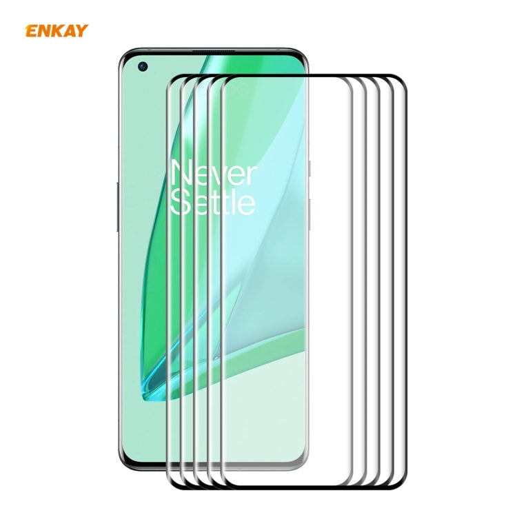 For OnePlus 9 Pro ENKAY Hat-Prince 0.26mm 9H 3D Explosion-proof Full Screen Curved Heat Bending Tempered Glass Film, 1 PCS, 2 PCS, 5 PCS For OnePlus 9 Pro ENKAY Hat-Prince 0.26mm 9H 3D Explosion-proof Full Screen Curved Heat Bending Tempered Glass Film, 1 PCS, 2 PCS, 5 PCS