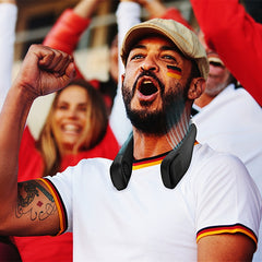 Freihändiger Mini-USB-Nackenventilator – wiederaufladbarer tragbarer Nackenbügelventilator im Kopfhörerdesign, 3-stufiger Luftstrom, 360-Grad-Drehung, perfekt für Sport, Büro und Outdoor