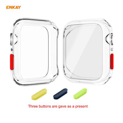 ENKAY Hat-prince Full Coverage TPU Case + Tempered Glass Protector for Apple Watch Series 6 / 5 / 4 / SE 44mm