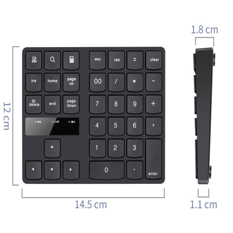 2.4G USB Wireless Numeric Keypad 35 Keys Charging Digital Keyboard Notebook Laptop Mini Numpad 2.4G USB Wireless Numeric Keypad 35 Keys Charging Digital Keyboard Notebook Laptop Mini Numpad