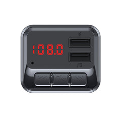 C6 MP3 Modulator Hands-free Wireless Audio Receiver 3.1A Dual USB Fast Charger FM Transmitter Car Kit, C6