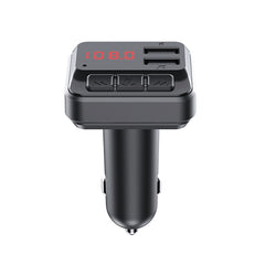 C6 MP3 Modulator Hands-free Wireless Audio Receiver 3.1A Dual USB Fast Charger FM Transmitter Car Kit, C6