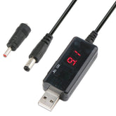 KWS-912V USB Boost Converter DC 5V to 9V 12V Converter Cable + 3.5x1.35mm Plug Set, 5V to 9V / 12V
