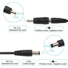 KWS-912V USB Boost Converter DC 5V to 9V 12V Converter Cable + 3.5x1.35mm Plug Set, 5V to 9V / 12V