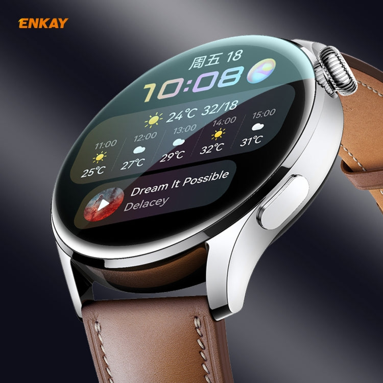 For Huawei WATCH 3 46mm ENKAY Hat-Prince 3D Full Coverage Soft PC Edge + PMMA HD Screen Protector Film, For Huawei WATCH 3 46mm (1 PC), For Huawei WATCH 3 46mm (2 PCS), For Huawei WATCH 3 46mm (5 PCS), For Huawei WATCH 3 46mm (10 PCS)
