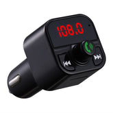 X5 Handsfree Car Kit FM Transmitter Wireless Audio Receiver Auto MP3 Player Dual USB Fast Charger, X5