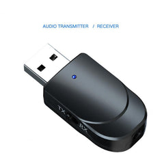 Adaptador USB Bluetooth 5.0 KN330 2 en 1, receptor y transmisor inalámbrico para computadora, TV y automóvil