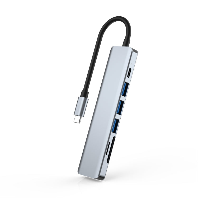 7 In 1 HDMI+SD/TF+USB2.0x2+USB3.0+PD to Type-C HUB Docking Station 7 In 1 HDMI+SD/TF+USB2.0x2+USB3.0+PD to Type-C HUB Docking Station