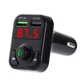 X3 Wireless 5.0 Handsfree Car Kit FM Wireless Audio Receiver Transmitter MP3 Player Dual USB Digital Fast Charger, X3