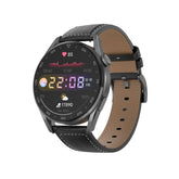 DT3pro 1.36 inch Color Screen Smart Watch, IP67 Waterproof,Leather Watchband,Support Bluetooth Call/Heart Rate Monitoring/Blood Pressure Monitoring/Blood Oxygen Monitoring/Sleep Monitoring