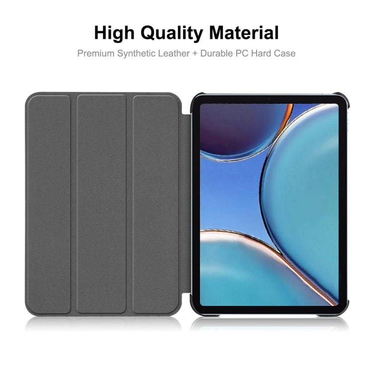 ENKAY Custer Texture Horizontal Flip PU+PC Leather Case with Three-folding Holder & Sleep / Wake-up Function for iPad mini 2024 / mini 6, For iPad mini 6 2021 ENKAY Custer Texture Horizontal Flip PU+PC Leather Case with Three-folding Holder & Sleep / Wake-up Function for iPad mini 2024 / mini 6, For iPad mini 6 2021