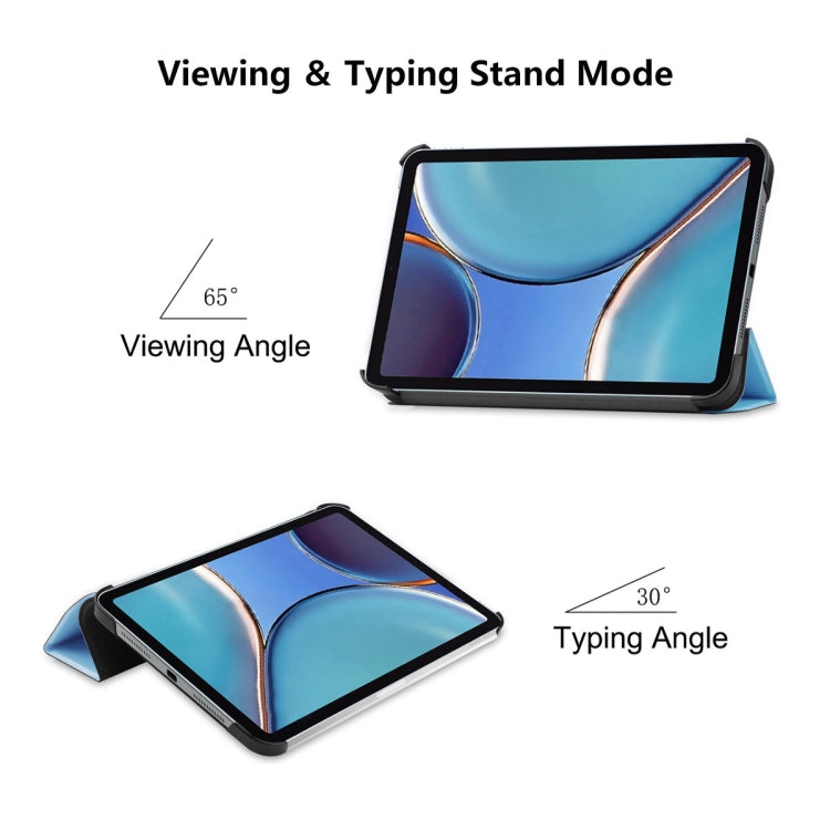ENKAY Custer Texture Horizontal Flip PU+PC Leather Case with Three-folding Holder & Sleep / Wake-up Function for iPad mini 2024 / mini 6, For iPad mini 6 2021 ENKAY Custer Texture Horizontal Flip PU+PC Leather Case with Three-folding Holder & Sleep / Wake-up Function for iPad mini 2024 / mini 6, For iPad mini 6 2021