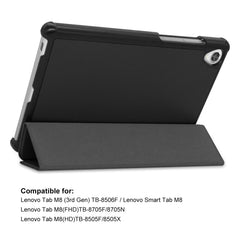 For Lenovo Tab M8 1/2/3 ENKAY Custer Texture Horizontal Flip PU+PC Leather Case with Three-folding Holder, For Lenovo Tab M8 1/2/3