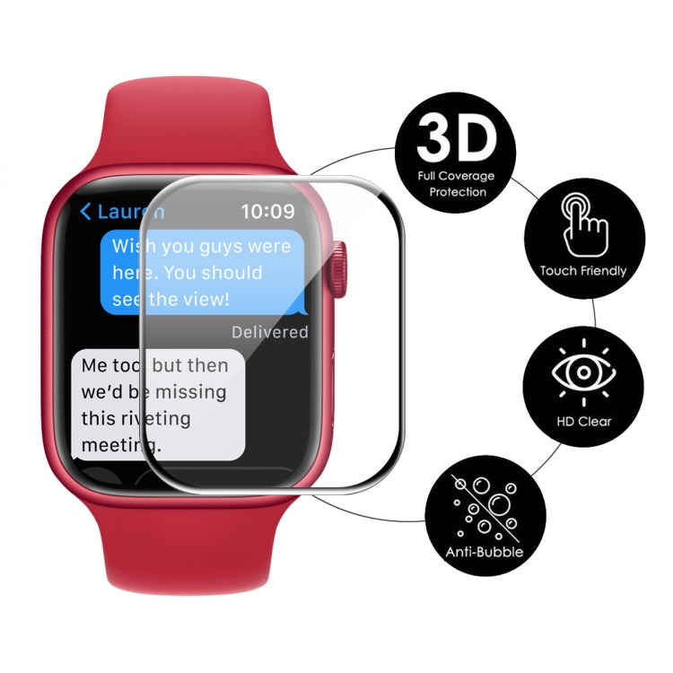 1 PCS ENKAY Hat-Prince 3D Full Coverage Soft PC Edge + PMMA HD Screen Protector Film For Apple Watch Series 9 / 8 / 7 45mm 1 PCS ENKAY Hat-Prince 3D Full Coverage Soft PC Edge + PMMA HD Screen Protector Film For Apple Watch Series 9 / 8 / 7 45mm