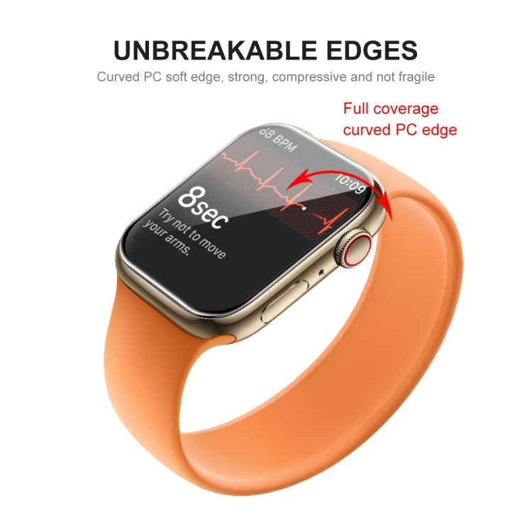For Apple Watch Series 9 / 8 / 7 41mm ENKAY Hat-Prince 3D Full Coverage Soft PC Edge + PMMA HD Screen Protector Film For Apple Watch Series 9 / 8 / 7 41mm ENKAY Hat-Prince 3D Full Coverage Soft PC Edge + PMMA HD Screen Protector Film