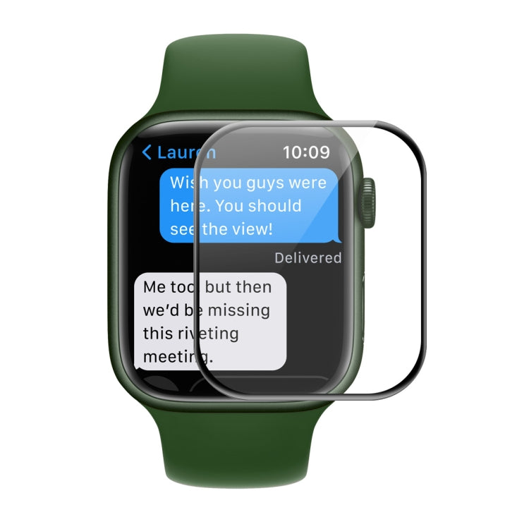 ENKAY Hat-Prince Case Friendly 3D Full Screen PET Curved Hot Bending HD Film For Apple Watch Series 9 / 8 / 7 45mm ENKAY Hat-Prince Case Friendly 3D Full Screen PET Curved Hot Bending HD Film For Apple Watch Series 9 / 8 / 7 45mm
