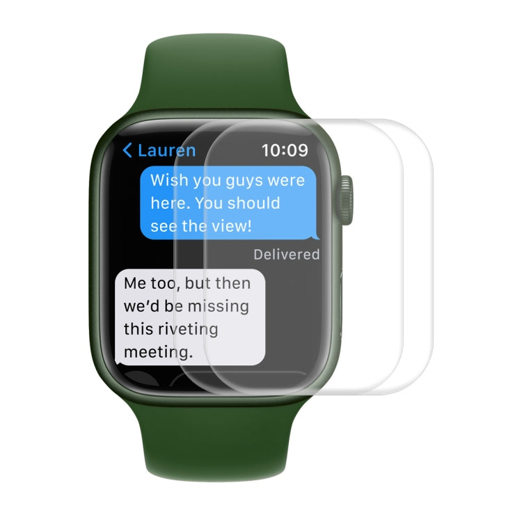 ENKAY Hat-Prince Case Friendly 3D Full Screen PET Curved Hot Bending HD Film For Apple Watch Series 9 / 8 / 7 45mm ENKAY Hat-Prince Case Friendly 3D Full Screen PET Curved Hot Bending HD Film For Apple Watch Series 9 / 8 / 7 45mm