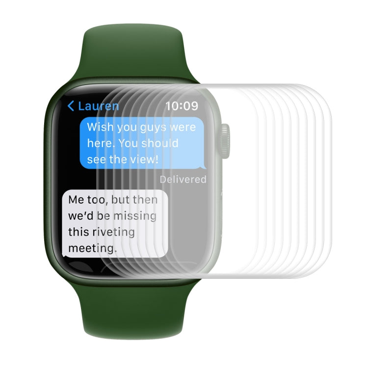 ENKAY Hat-Prince Case Friendly 3D Full Screen PET Curved Hot Bending HD Film For Apple Watch Series 9 / 8 / 7 45mm ENKAY Hat-Prince Case Friendly 3D Full Screen PET Curved Hot Bending HD Film For Apple Watch Series 9 / 8 / 7 45mm