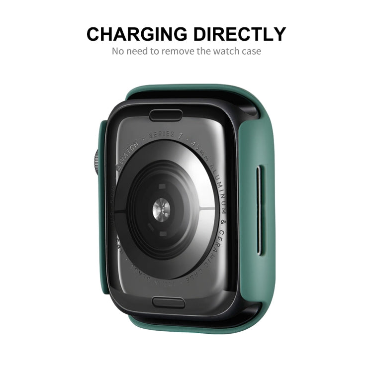 ENKAY Hat-Prince PC Frame + Full Coverage PMMA HD Screen Protector Film for Apple Watch Series 7 45mm ENKAY Hat-Prince PC Frame + Full Coverage PMMA HD Screen Protector Film for Apple Watch Series 7 45mm