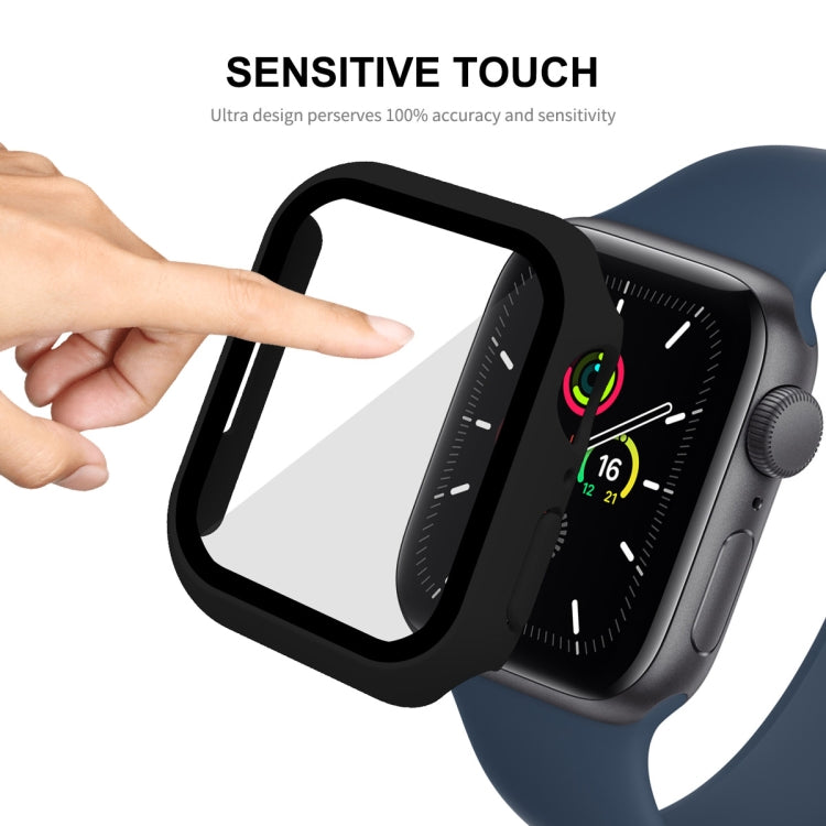 ENKAY Hat-Prince 2 in 1 PC Frame + 9H Tempered Glass Protector Full Coverage Case for Apple Watch Series 7 45mm ENKAY Hat-Prince 2 in 1 PC Frame + 9H Tempered Glass Protector Full Coverage Case for Apple Watch Series 7 45mm
