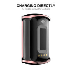 For Fitbit Charge 5/ Charge 6 ENKAY Hat-Prince Full Coverage Electroplated Soft TPU Case Scratch Resistant Cover