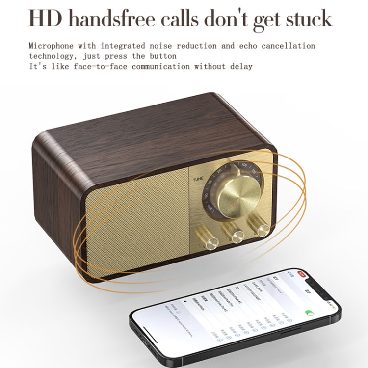 JY-66 Holz Wireless BT5.0 Retro Classic Lautsprecher FM Radio Unterstützung TF / U-Disk / AUX JY-66 Holz Wireless BT5.0 Retro Classic Lautsprecher FM Radio Unterstützung TF / U-Disk / AUX