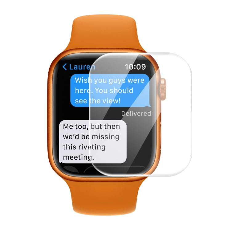 ENKAY Hat-Prince 3D Curved Edge Full Coverage Full Tempered Glass HD Screen Protector Film For Apple Watch Series 9 / 8 / 7 45mm ENKAY Hat-Prince 3D Curved Edge Full Coverage Full Tempered Glass HD Screen Protector Film For Apple Watch Series 9 / 8 / 7 45mm