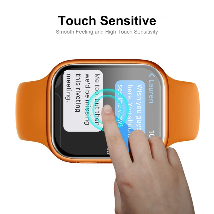 ENKAY Hat-Prince 3D Curved Edge Full Coverage Full Tempered Glass HD Screen Protector Film For Apple Watch Series 9 / 8 / 7 45mm ENKAY Hat-Prince 3D Curved Edge Full Coverage Full Tempered Glass HD Screen Protector Film For Apple Watch Series 9 / 8 / 7 45mm