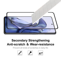 For Xiaomi Mi 11T / 11T Pro ENKAY Hat-Prince Full Glue 0.26mm 9H 2.5D Tempered Glass Screen Protector Full Coverage Film